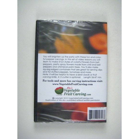 Nita's Fun with peppers DVD Vegetable Fruit Carving Instruction Video NTSC - Picture 2 of 3